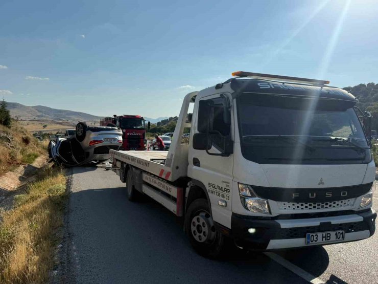 Afyonkarahisar’da trafik kazası: 1 ölü 7 yaralı