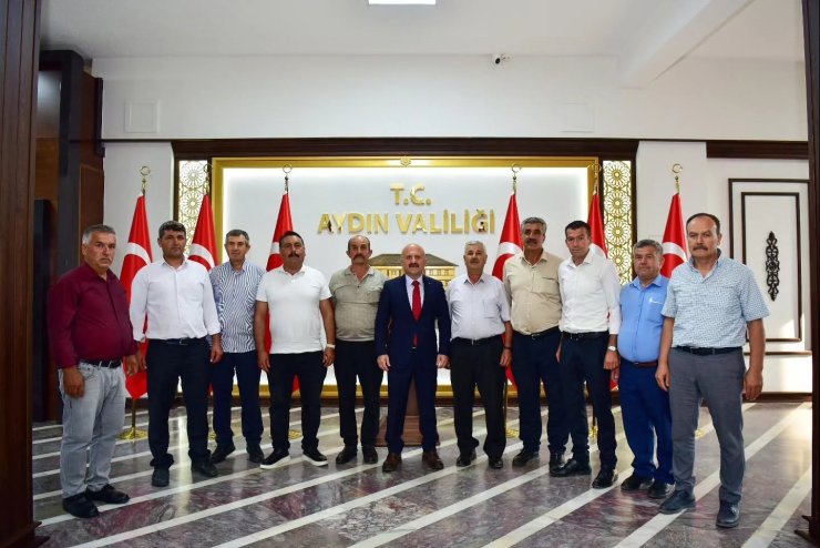 Aydın Valisi Varol, Nazilli mahalle muhtarlarını kabul etti
