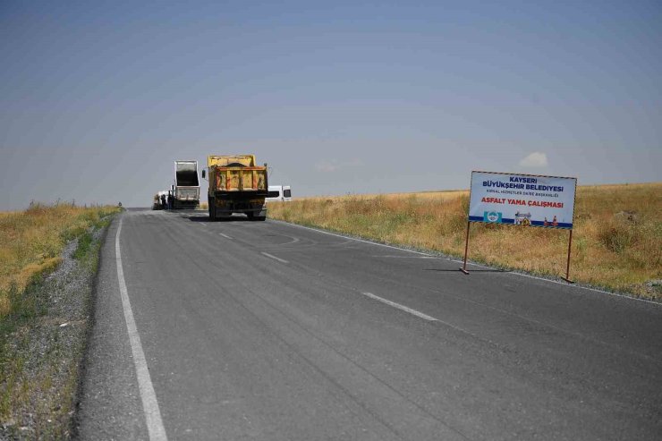Kayseri büyükşehirden kırsal yollara 70 milyon TL’lik yatırım