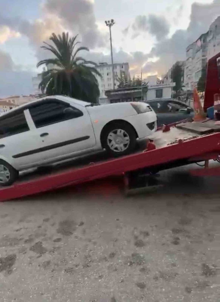 Samsun’da korsan taksi denetimi: 2 araca 200 bin lira ceza