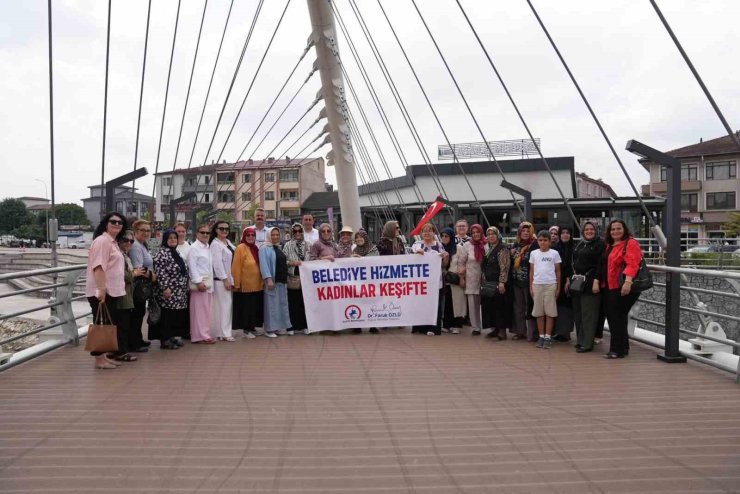 Düzce Belediyesi hizmette, kadınlar keşifte