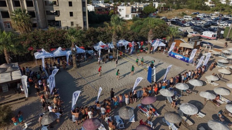 Bodrum’da plaj voleybolu heyecanı