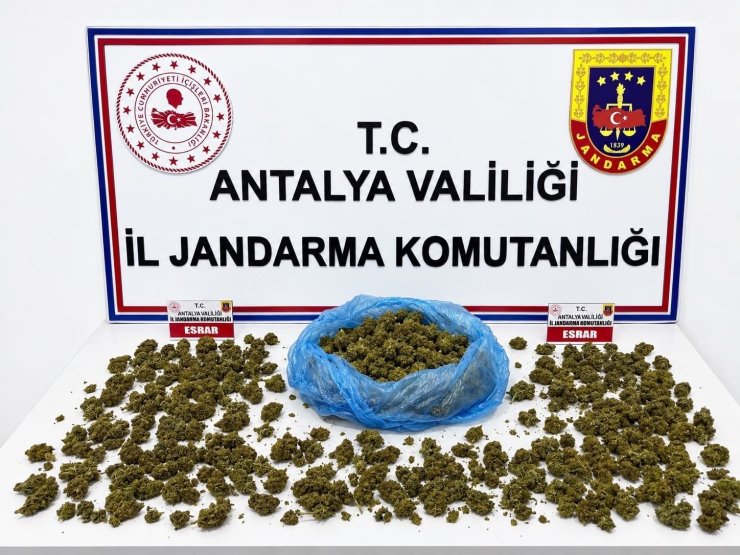 Alanya’da uyuşturucu operasyonunda 745 gram esrar ele geçirildi