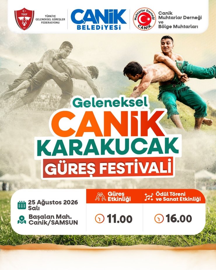 Canik Karakucak Güreş Festivali başlıyor