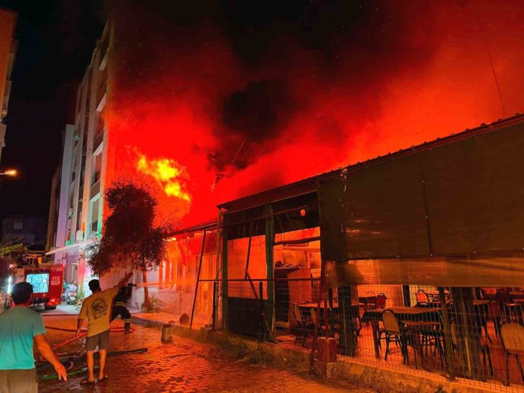 Dalaman’da işyeri yangını