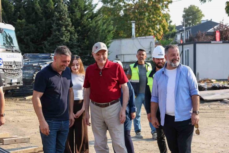 Cedidiye Kent Meydanı ve 19 Mayıs Spor Kampüsü inşaatında sona doğru