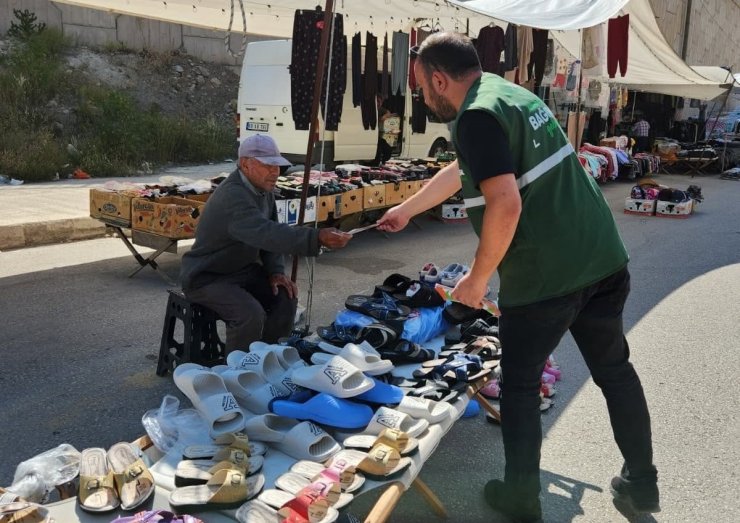 Halk pazarında bağımlılıklara karşı farkındalık çalışması