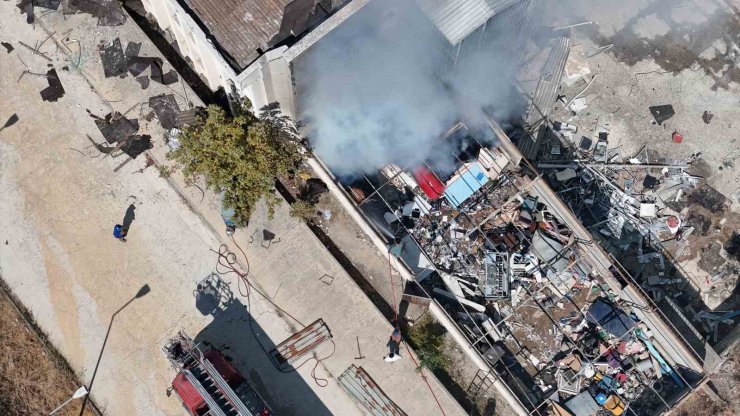 Sinop’ta eski hastane binasında yangın