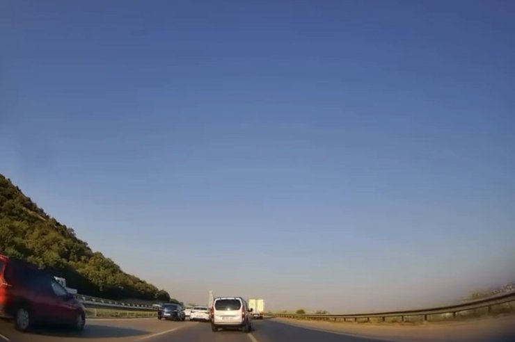 Takip mesafesini korumayınca kaza kaçınılmaz oldu