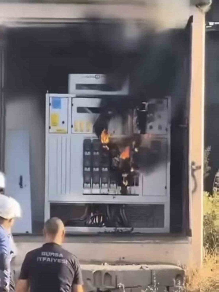 Bursa’da trafo yangını
