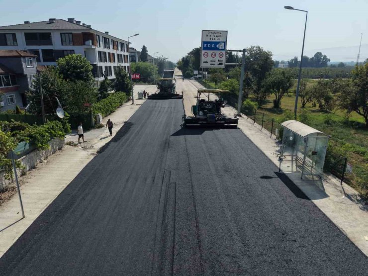 Düzce’de bin 800 metrelik yol yenileniyor