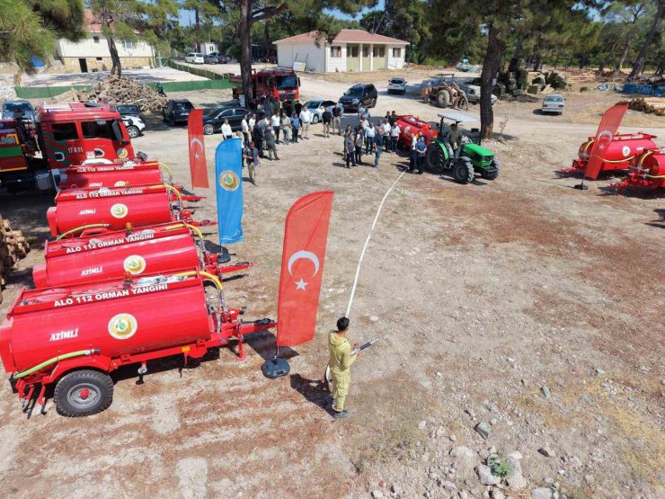 Ayvacık’ta 10 köye yangın söndürme tankeri alındı