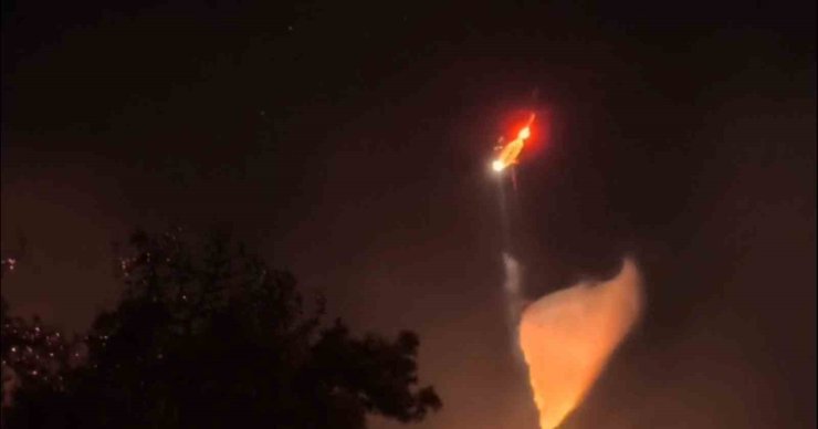 İlk yerli yangın söndürme helikopteri ‘Nefes’ alevlere nefes aldırmadı