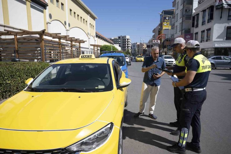 Mersin’de 810 ticari taksi denetlendi, 280’ine ceza kesildi