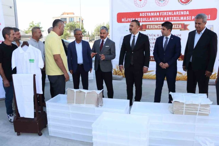 Adıyaman’da fırınlara hijyen desteği