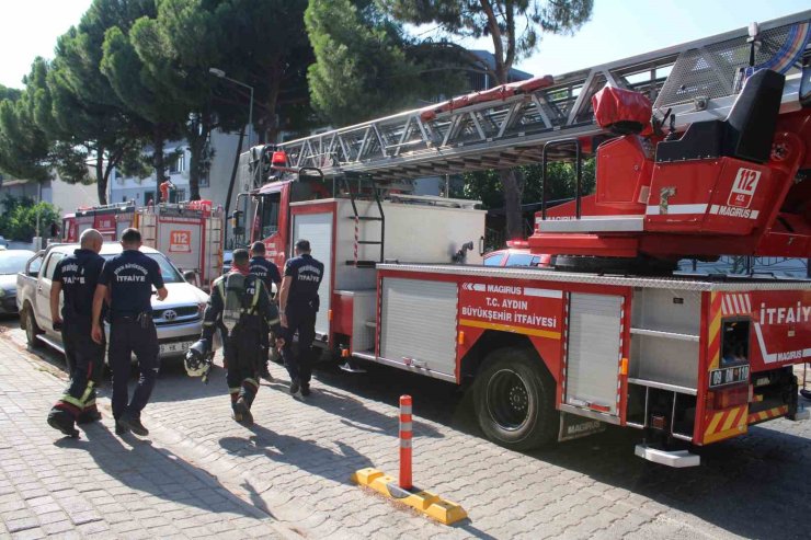 Apartmandan gelen yanık kokusu itfaiyeyi harekete geçirdi
