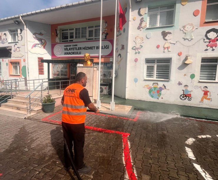 Canik’te okullar yeni eğitim yılına hazırlanıyor
