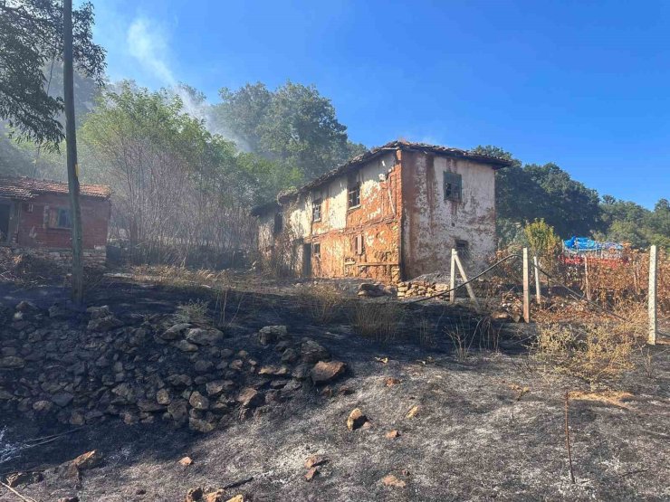 Otluk alanda çıkıp ormana sıçrayan yangın söndürüldü