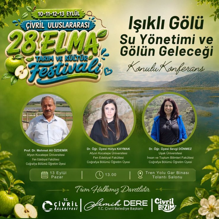 Çivril’de tarım, tarih ve Işıklı Gölü konuşulacak