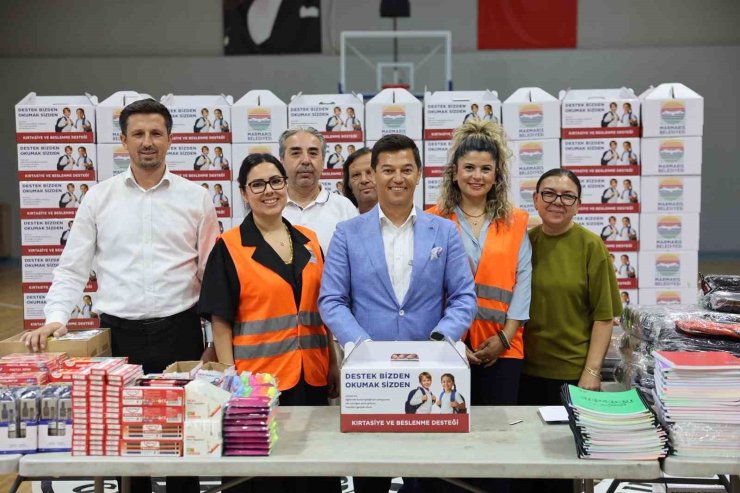 Marmaris’te öğrenciler yeni eğitim yılına destekle başlıyor