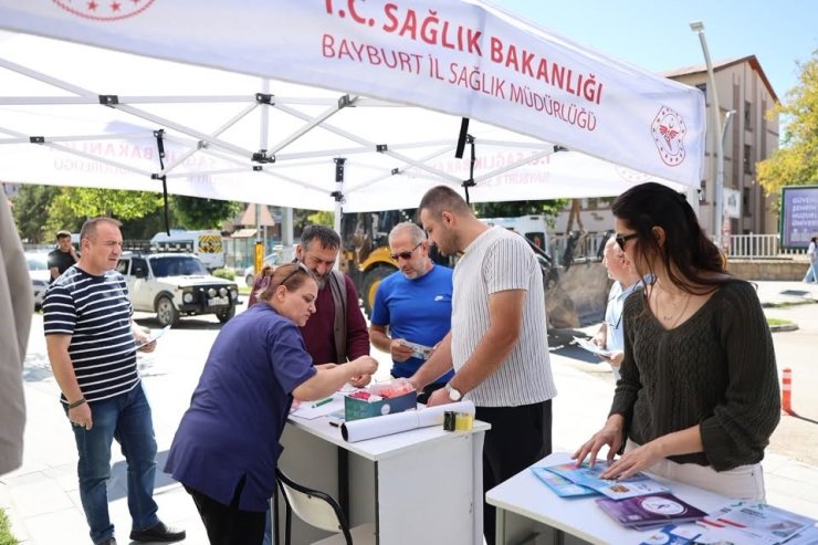 Bayburt’ta kanser taramalarına yönelik çalışma gerçekleştirildi