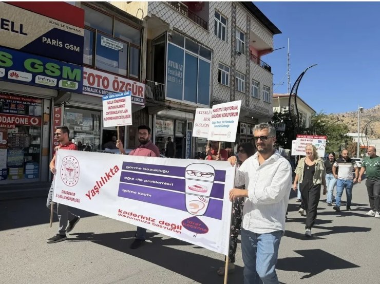 Obezite için yürüdüler