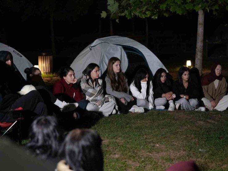Düzce’de gençler doğa kampında buluştu