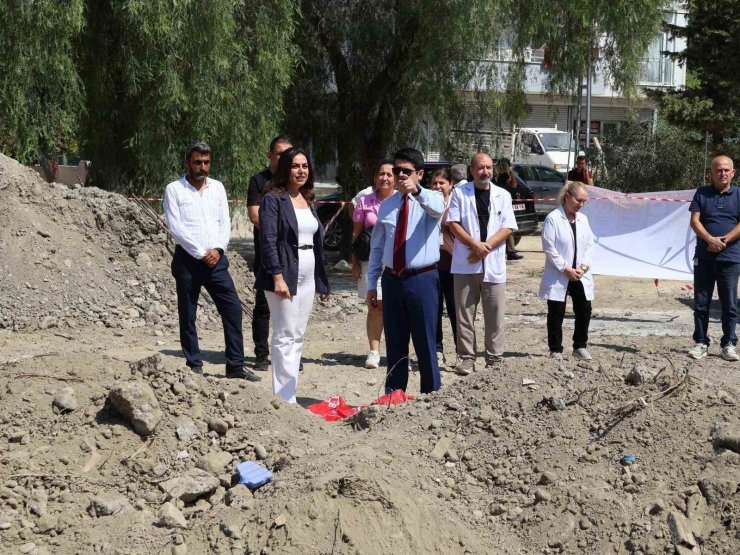 Akçalı Aile Sağlığı Merkezi’nin yeni hizmet binasında çalışmalar sürüyor