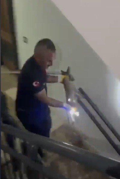 Osmaniye’de apartmanın 3’üncü katına çıkan tilki doğaya bırakıldı