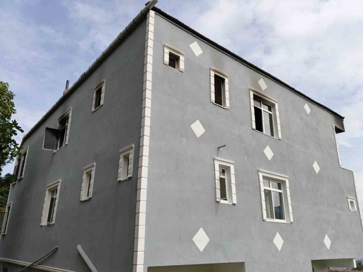 Samsun’da ev yangını