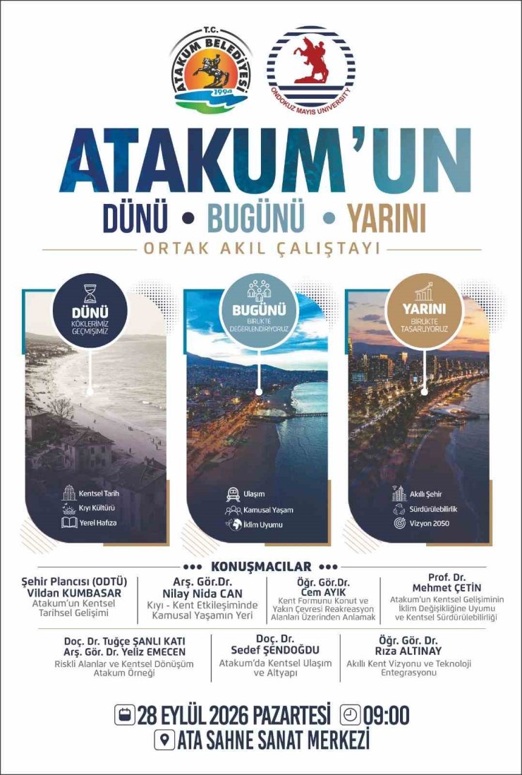 Atakum’da ‘Ortak Akıl’ çalıştayı yapılacak