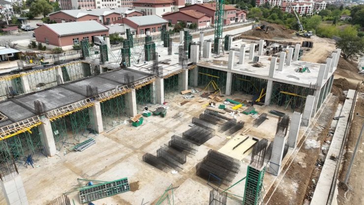 Geleceğin sporcularını yetiştirecek tesis yükseliyor