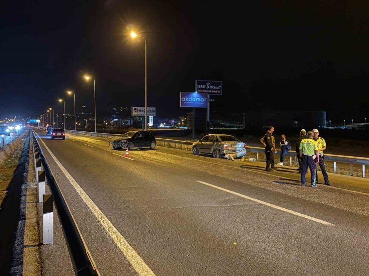 Kayseri’de iki otomobil çarpıştı: 1 yaralı