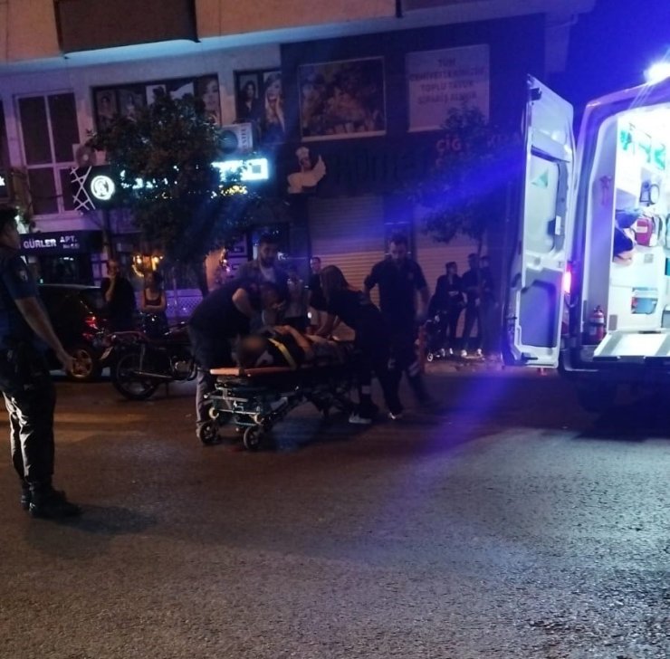 Otomobille motosiklet çarpıştı: 1 yaralı