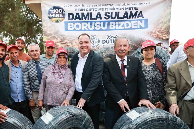 Salihli’de 500 üreticiye damlama sulama desteği