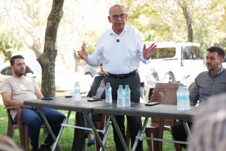 Başkan Akın yürütülecek çalışmalar hakkında vatandaşları bilgilendirdi