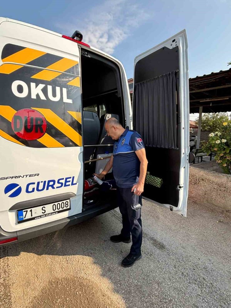 Kırıkkale’de okul servislerine sıkı denetim