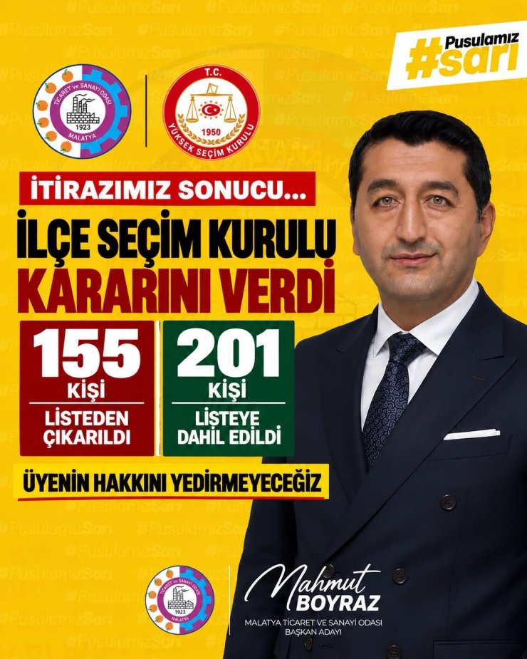MTSO Başkan Adayı Mahmut Boyraz 6 projesini açıkladı