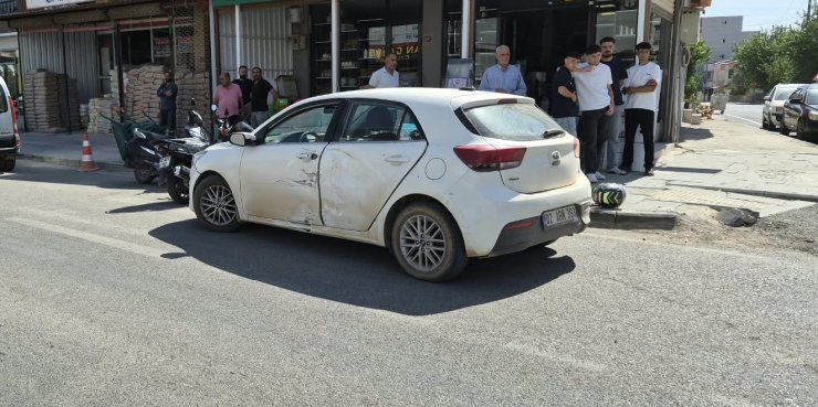 Adıyaman’da motosiklet ile otomobil çarpıştı: 1 yaralı