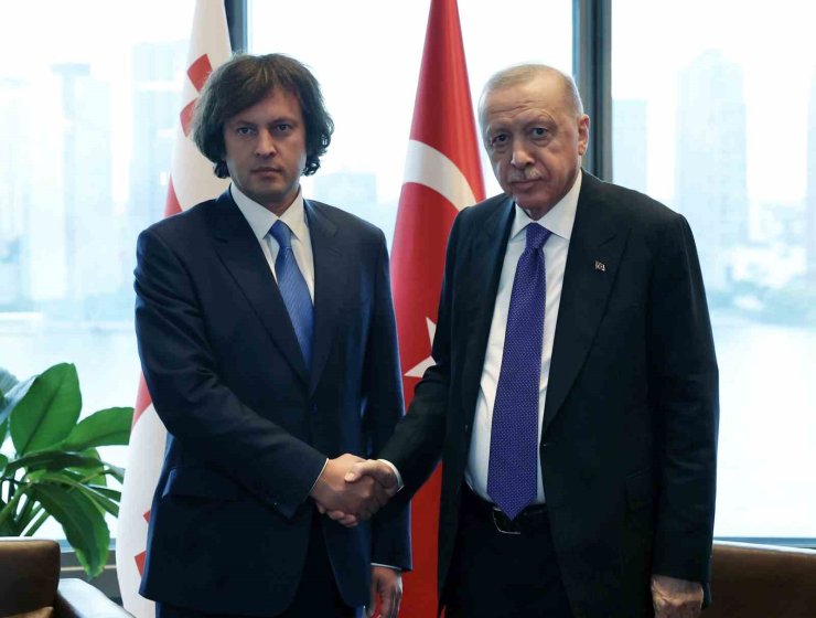 Cumhurbaşkanı Erdoğan, Gürcistan Başbakanı Kobakhidze ile görüştü