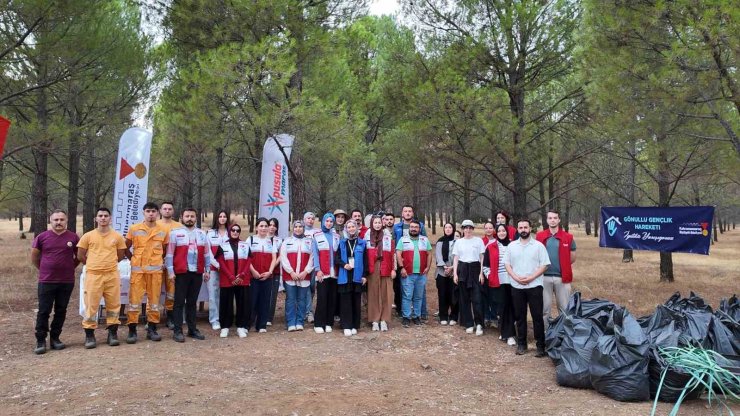 Kahramanmaraş Kapıçam Tabiat Parkı’nda çevre temizliği