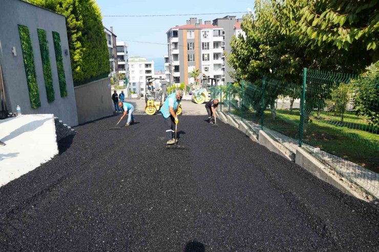 Atakum’da asfalt çalışması
