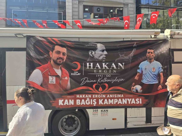 Hayatını kaybeden futbol hakemi için kan bağışı kampanyası düzenlendi