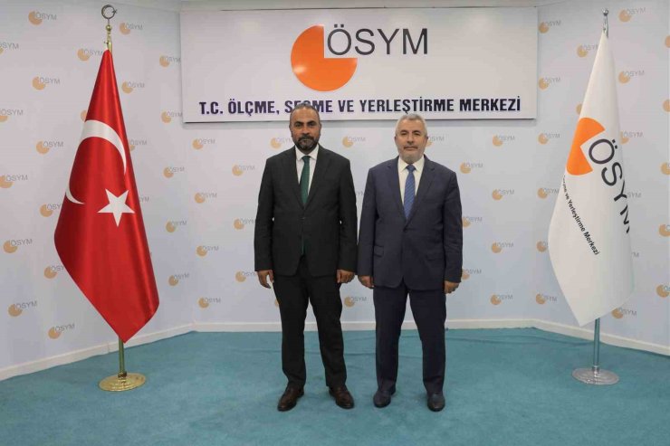Rektör Akkaya, ÖSYM Başkanı Ersoy ile görüştü