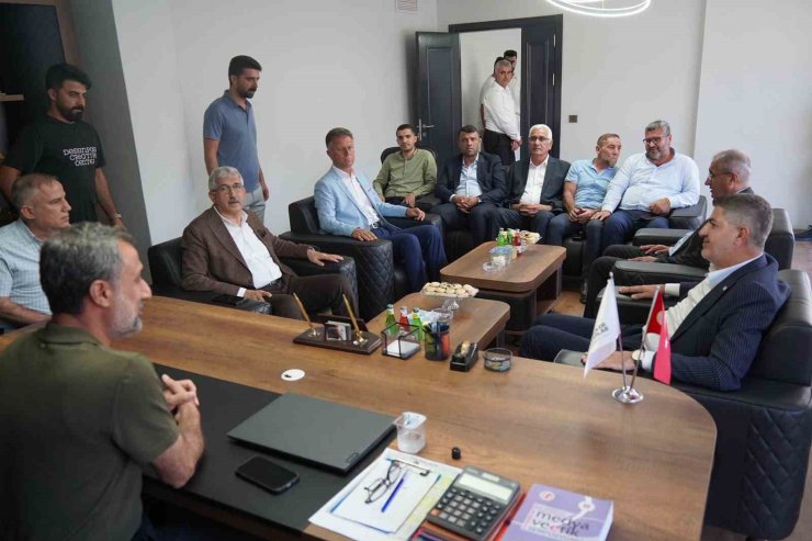 Milletvekili Şan ve Başkan Hallaç basın mensuplarıyla buluştu