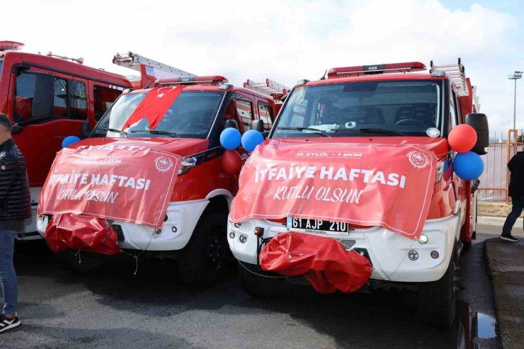 Trabzon İtfaiyesi’ne 9 yeni araç kazandırıldı