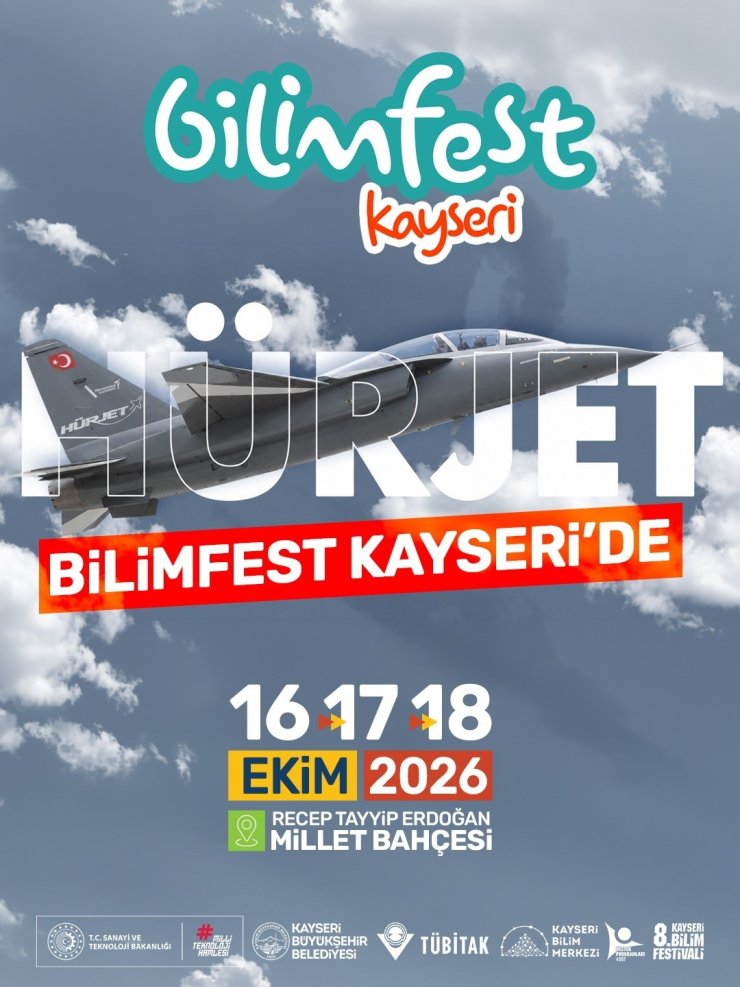 Hürjet ve Türk Yıldızları, 8. Bilimfest Kayseri’de gökyüzü tutkunları ile buluşacak