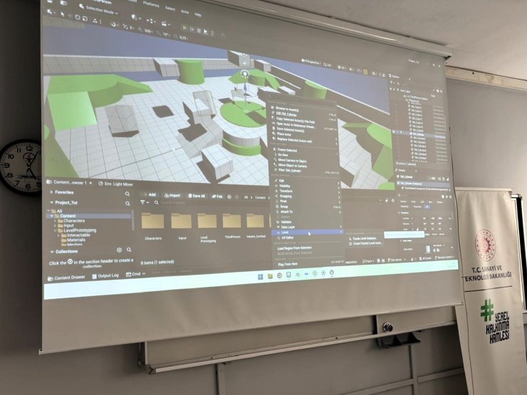 Üreten öğretmenler, Unreal Engine ile Dijital İkiz ve VR içerik geliştirdi
