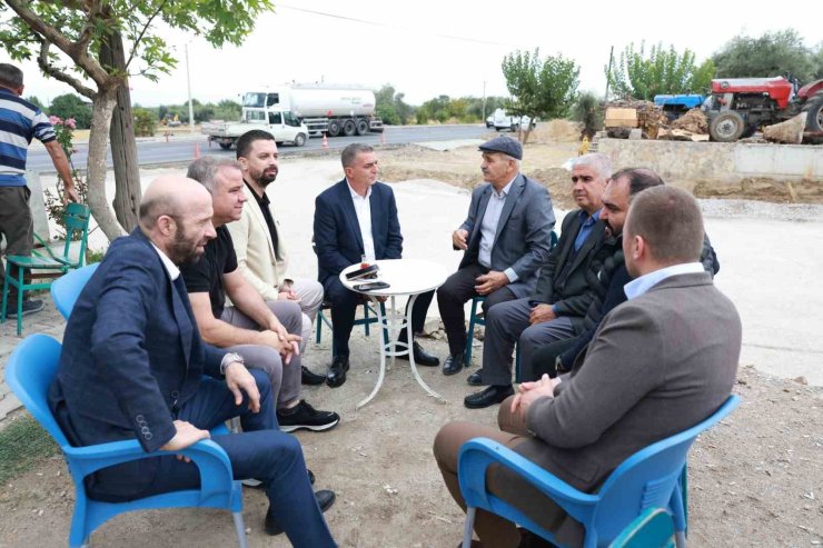 Başkan Şimşek muhtarlarla bire bir temasta