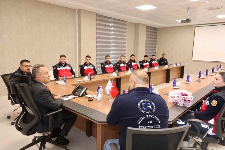 Rektör Yılmaz; "Afetlere müdahalede eğitim büyük önem taşıyor"